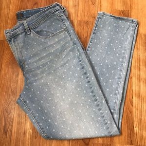 Levi’s High Rise Polka  Dots Jeans Sz 31